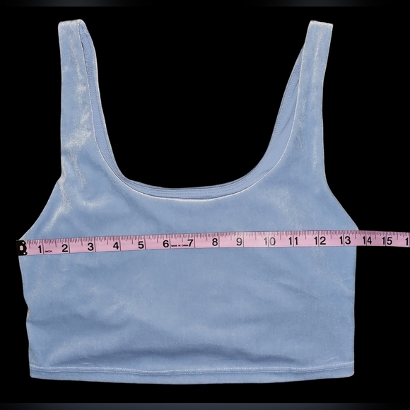 Athleta Womens Velvet Cut Out Crop A-C Size Small - Picture 10 of 13